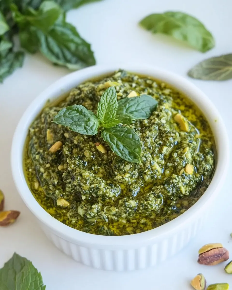 Pistachio Mint Pesto