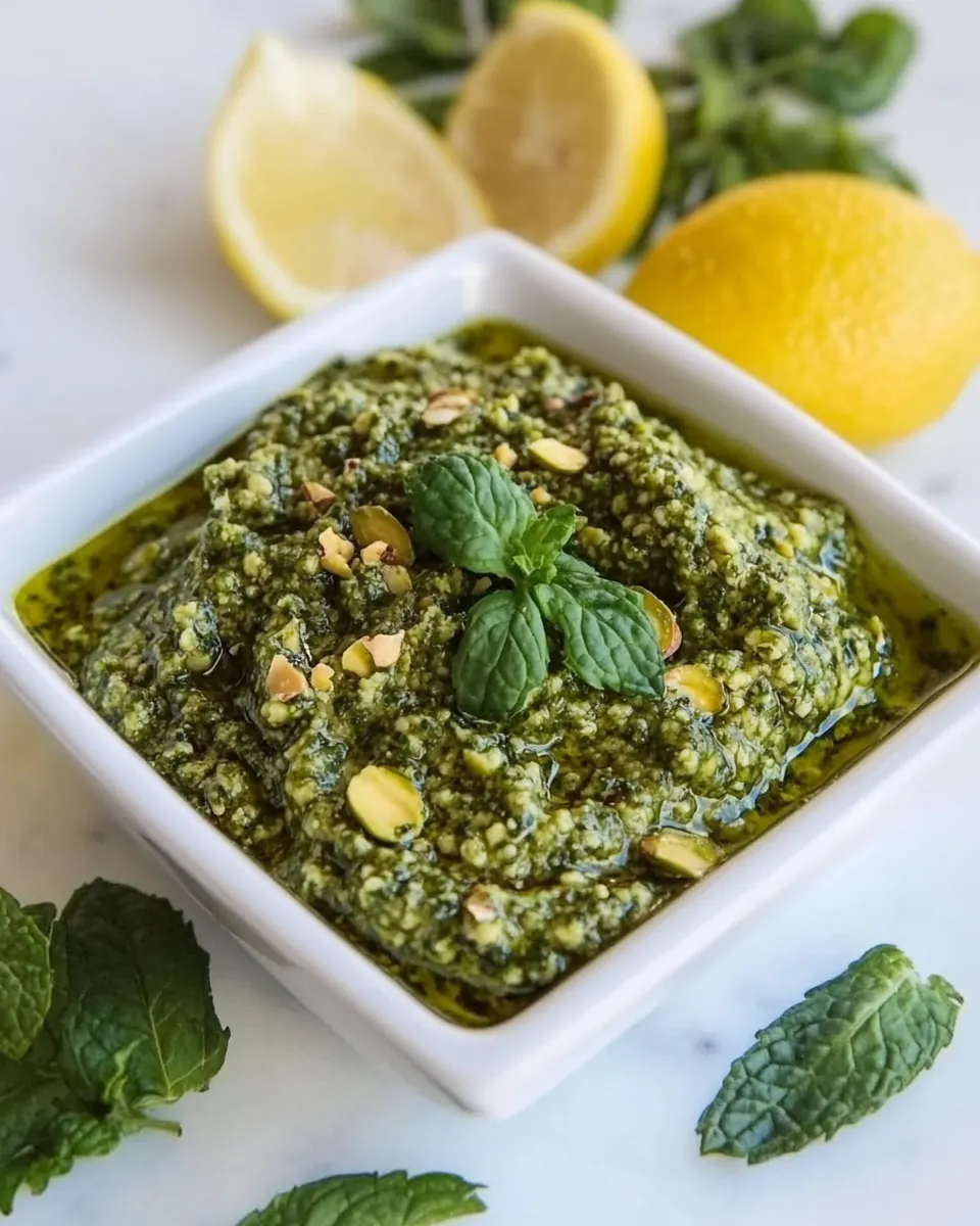 Pistachio Mint Pesto