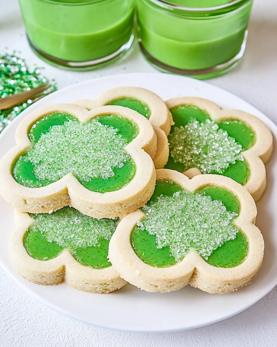 Pistachio Pudding Linzer Cookies