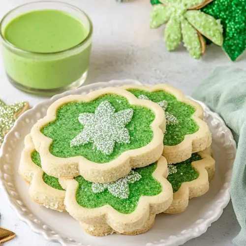 Pistachio Pudding Linzer Cookies