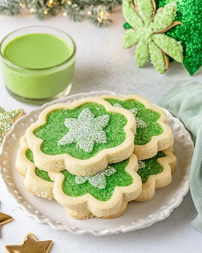 Pistachio Pudding Linzer Cookies