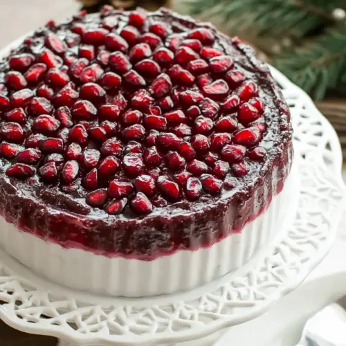 Pomegranate Christmas Cake