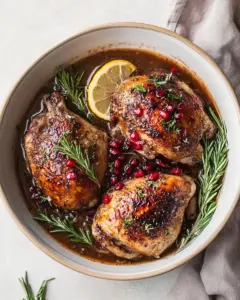 Pomegranate Lemon Roasted Chicken