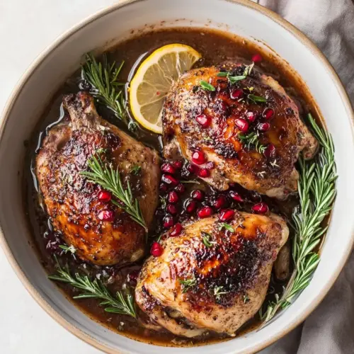 Pomegranate Lemon Roasted Chicken