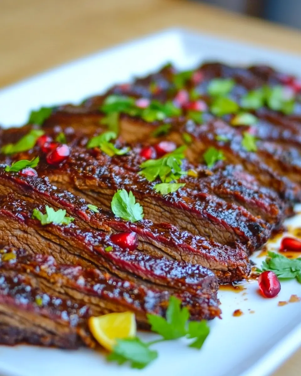 Pomegranate Molasses Brisket