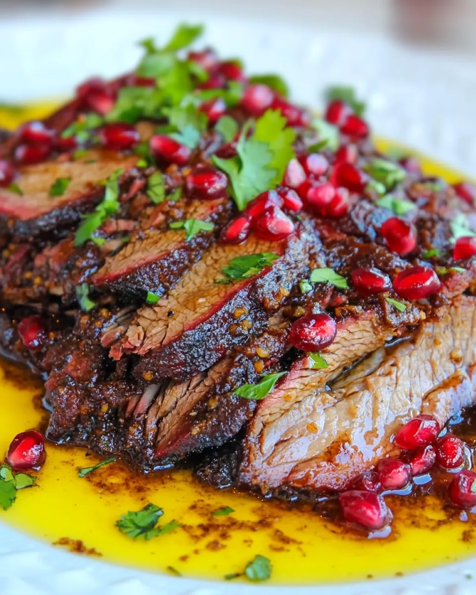 Pomegranate Molasses Brisket