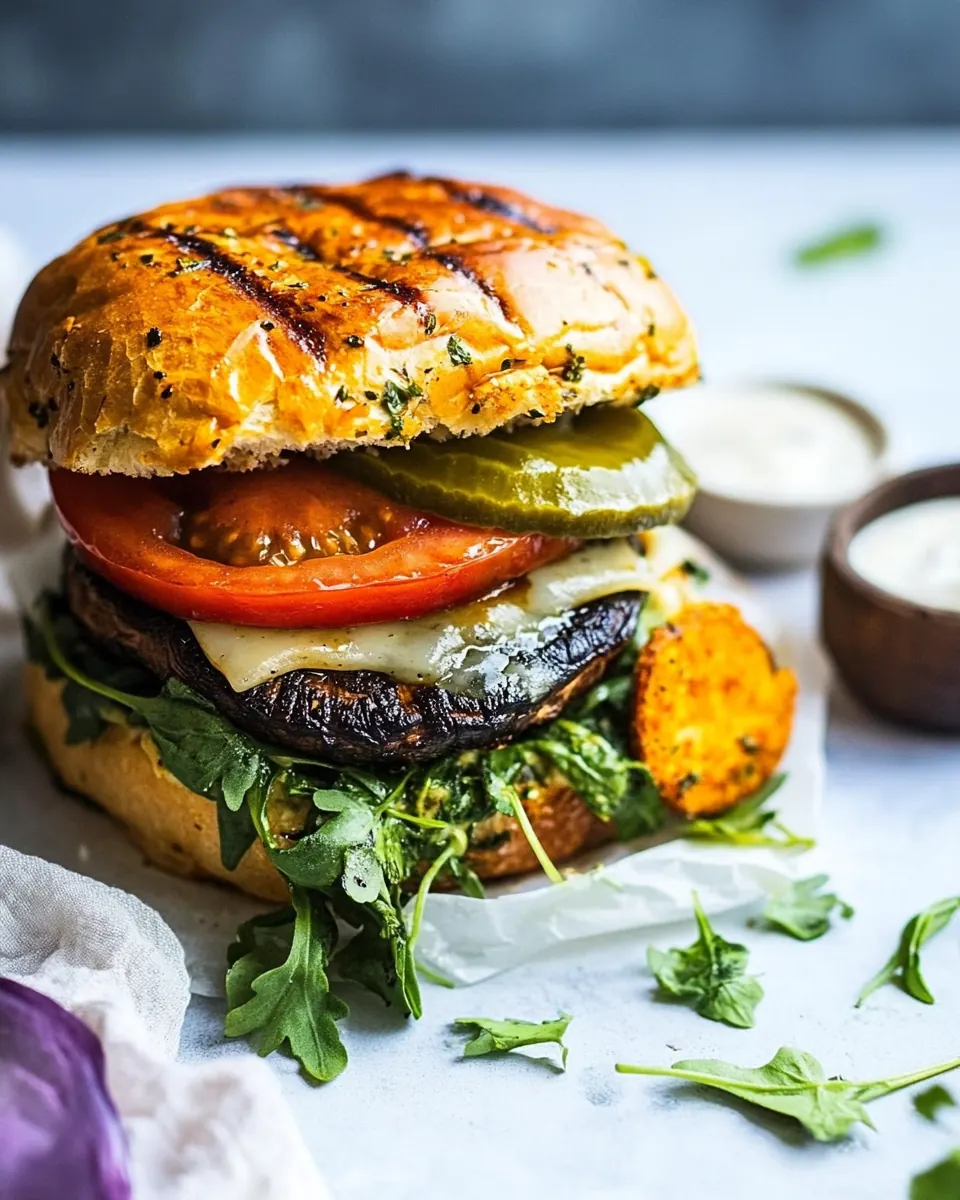Portobello Mushroom Burger
