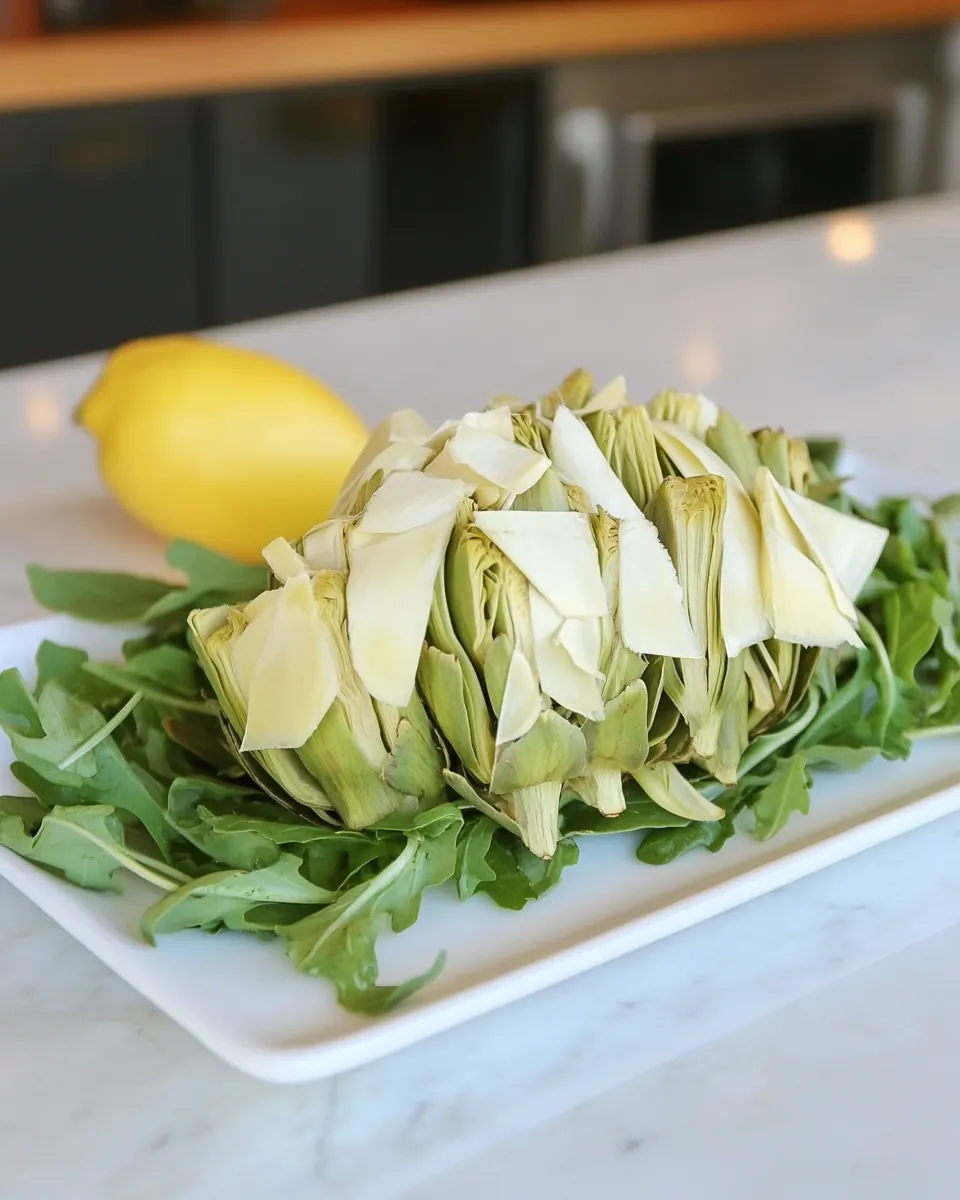 Preparing Raw Artichokes for Salad