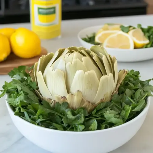 Preparing Raw Artichokes for Salad