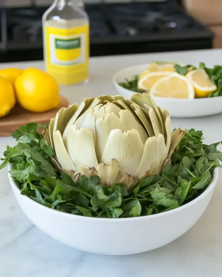 Preparing Raw Artichokes for Salad