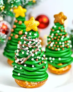 Pretzel Christmas Trees