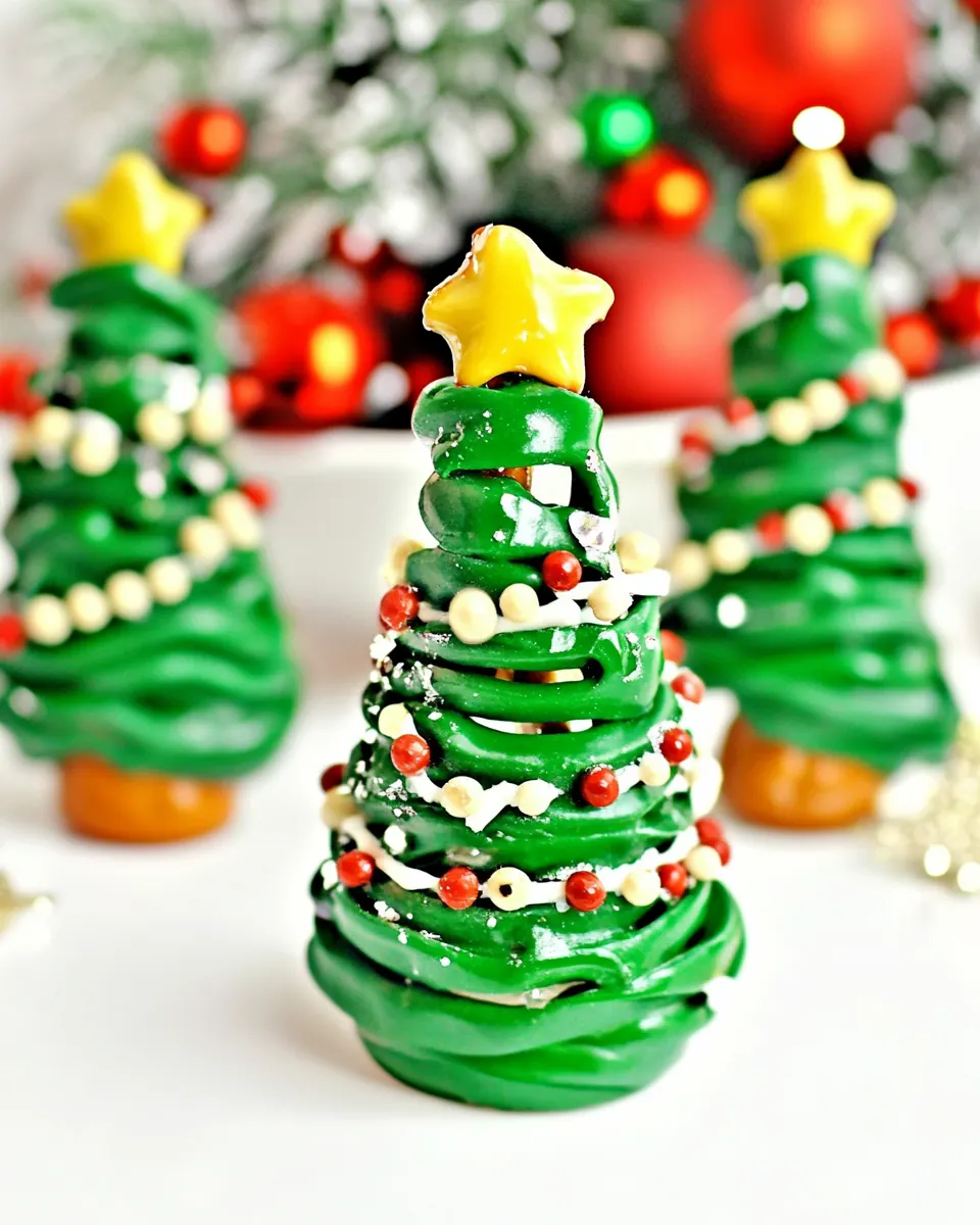 Pretzel Christmas Trees