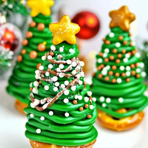 Pretzel Christmas Trees