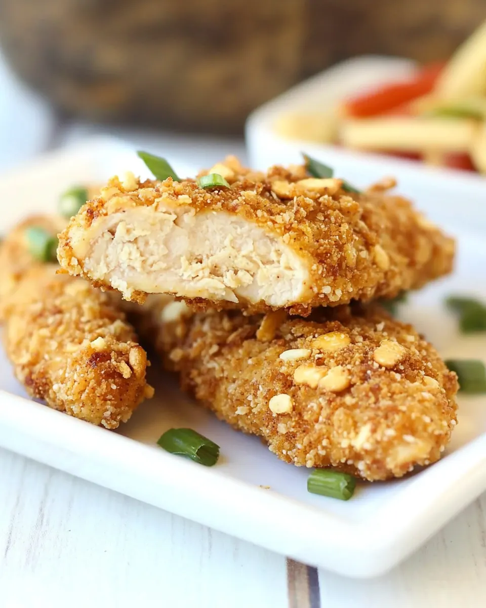 Pretzel Crusted Chicken Tenders