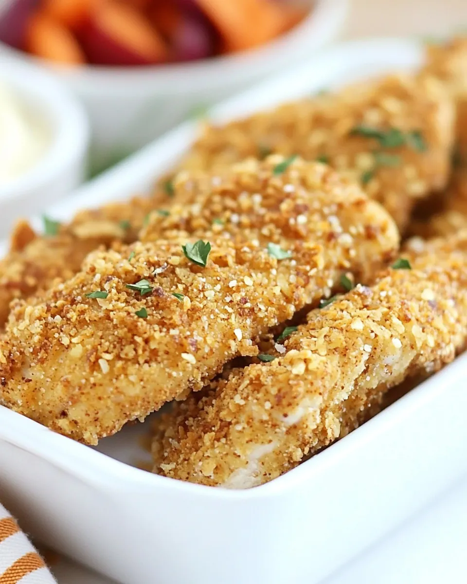 Pretzel Crusted Chicken Tenders