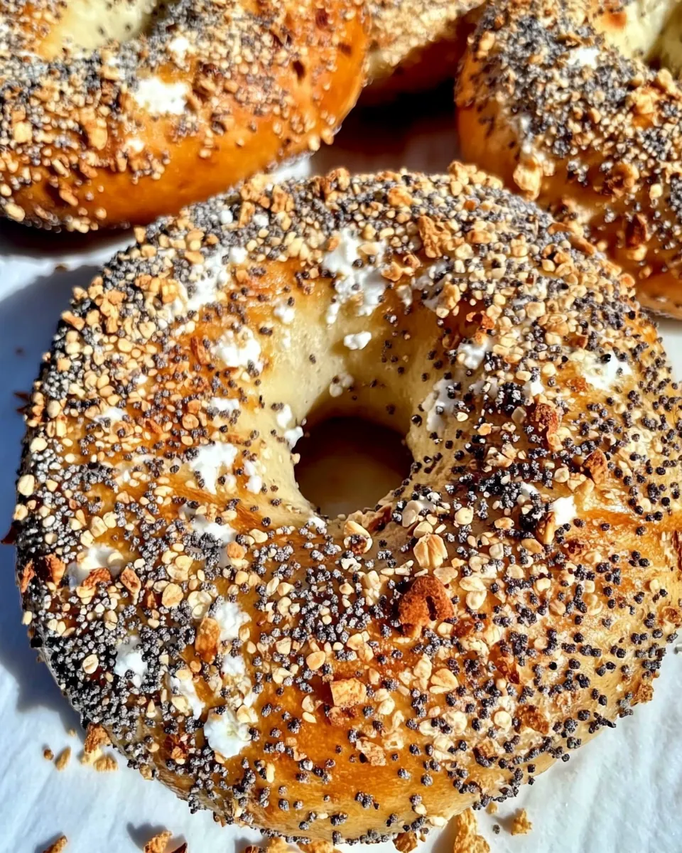 Protein Bagels with Cottage Cheese