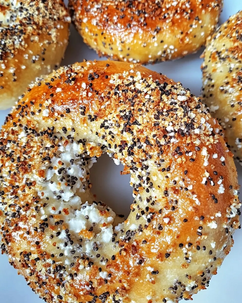 Protein Bagels with Cottage Cheese