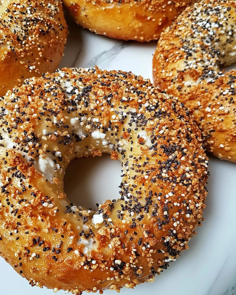 Protein Bagels with Cottage Cheese