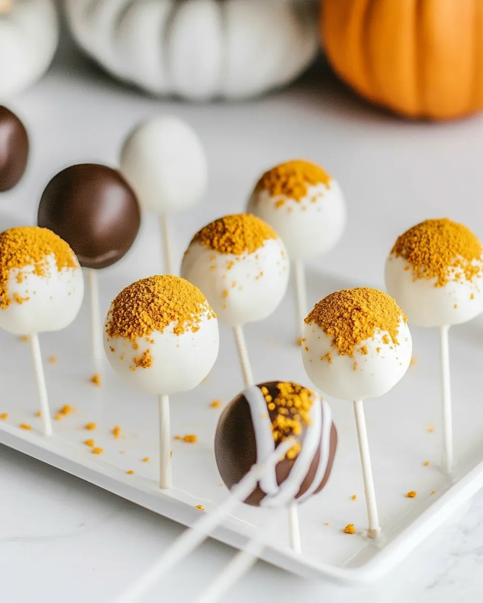 Pumpkin Cake Pops