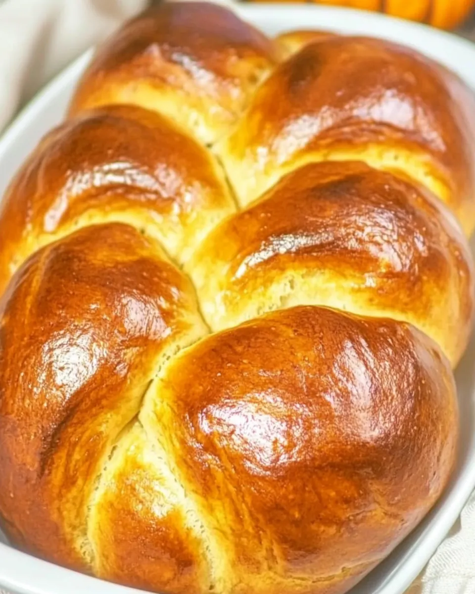 Pumpkin Challah Bread