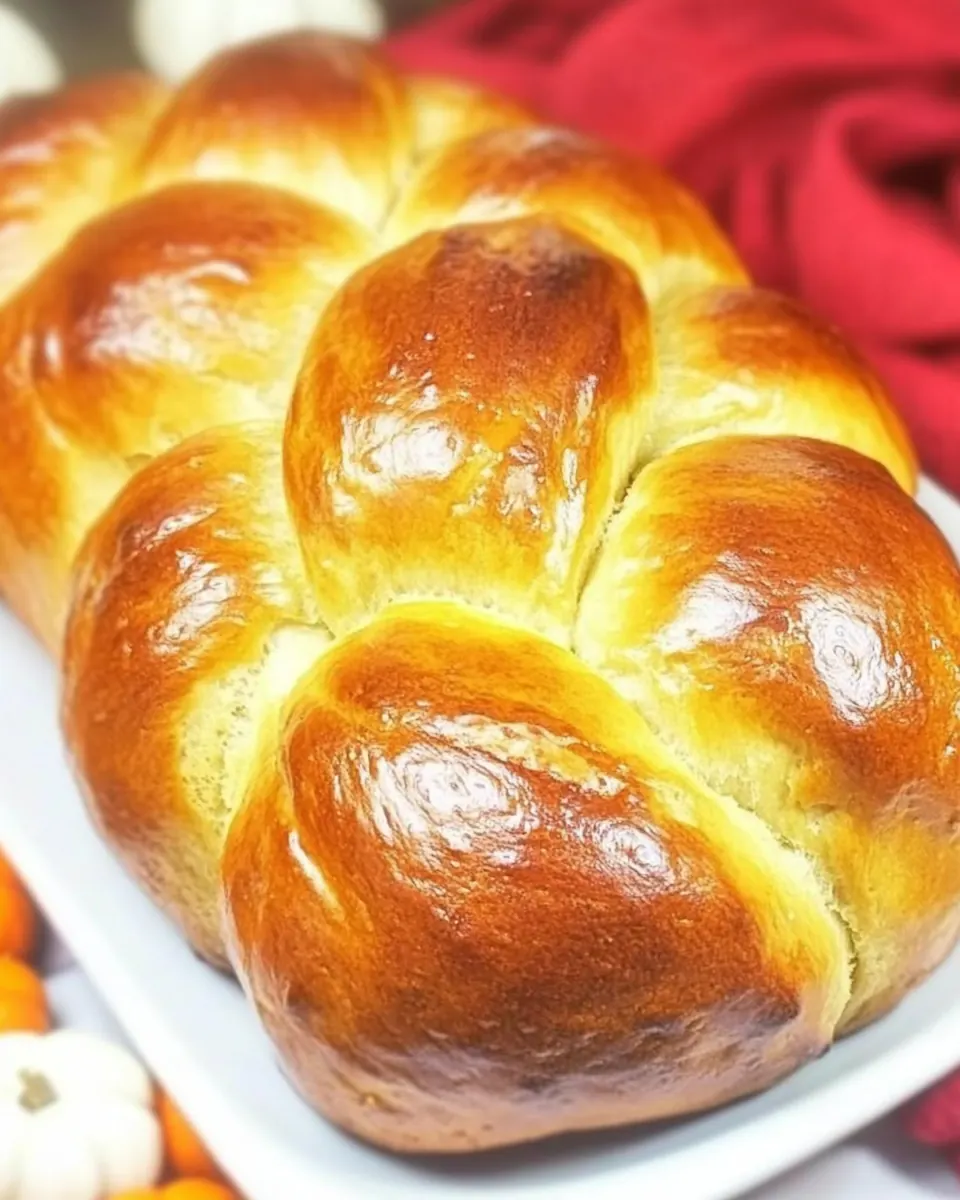 Pumpkin Challah Bread