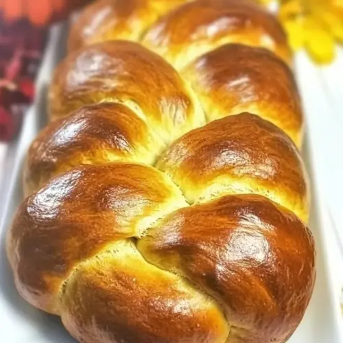 Pumpkin Challah Bread