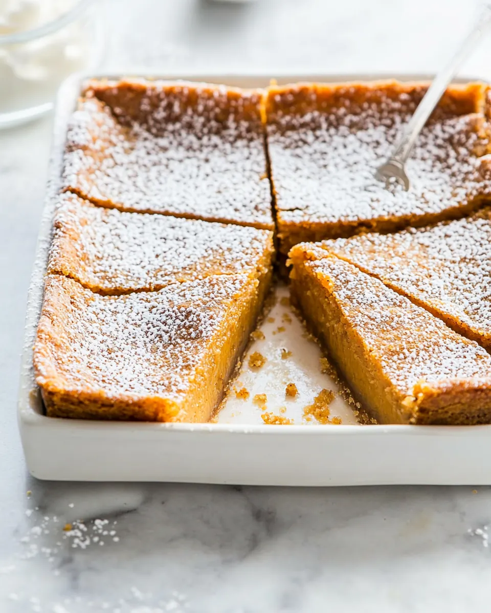 Pumpkin Chess Pie Bars