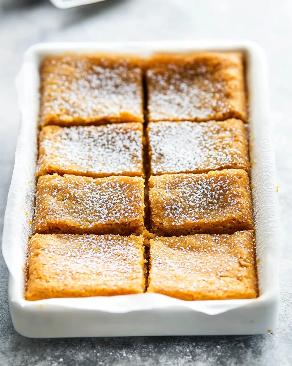 Pumpkin Chess Pie Bars
