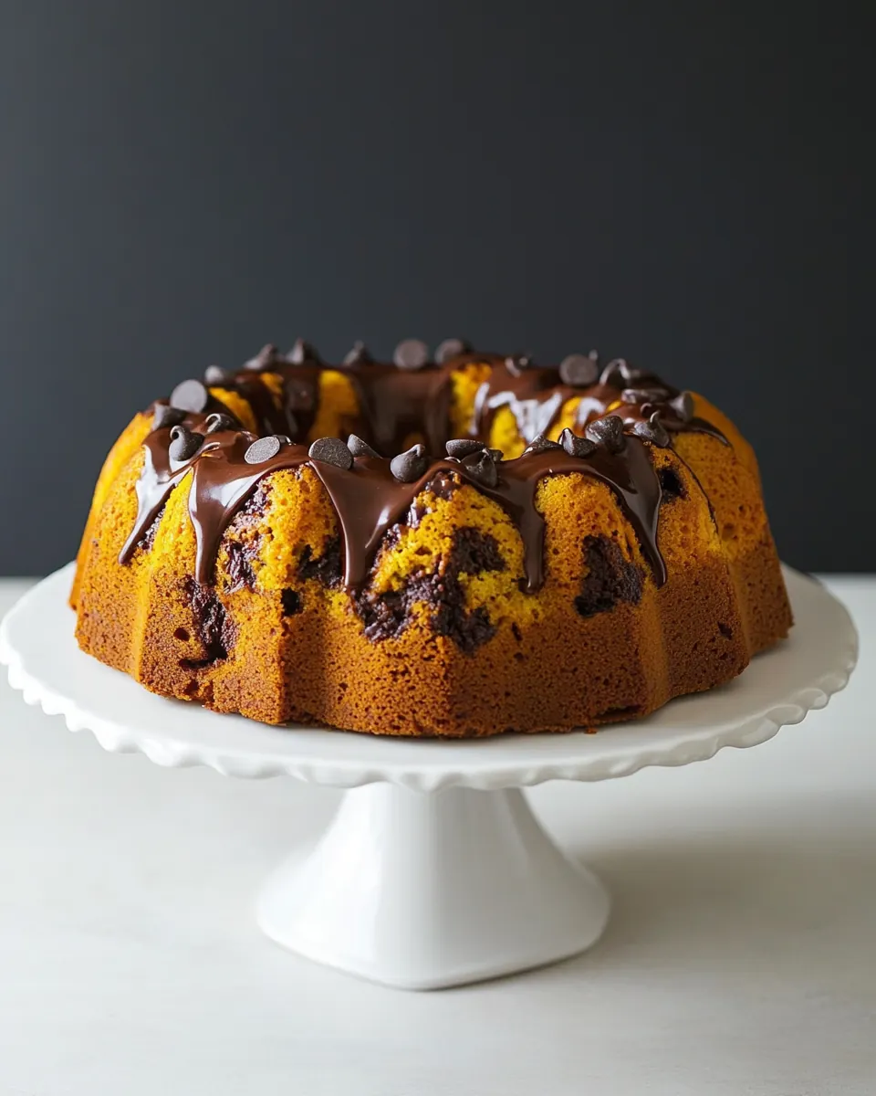 Pumpkin Chocolate Chip Bundt Cake