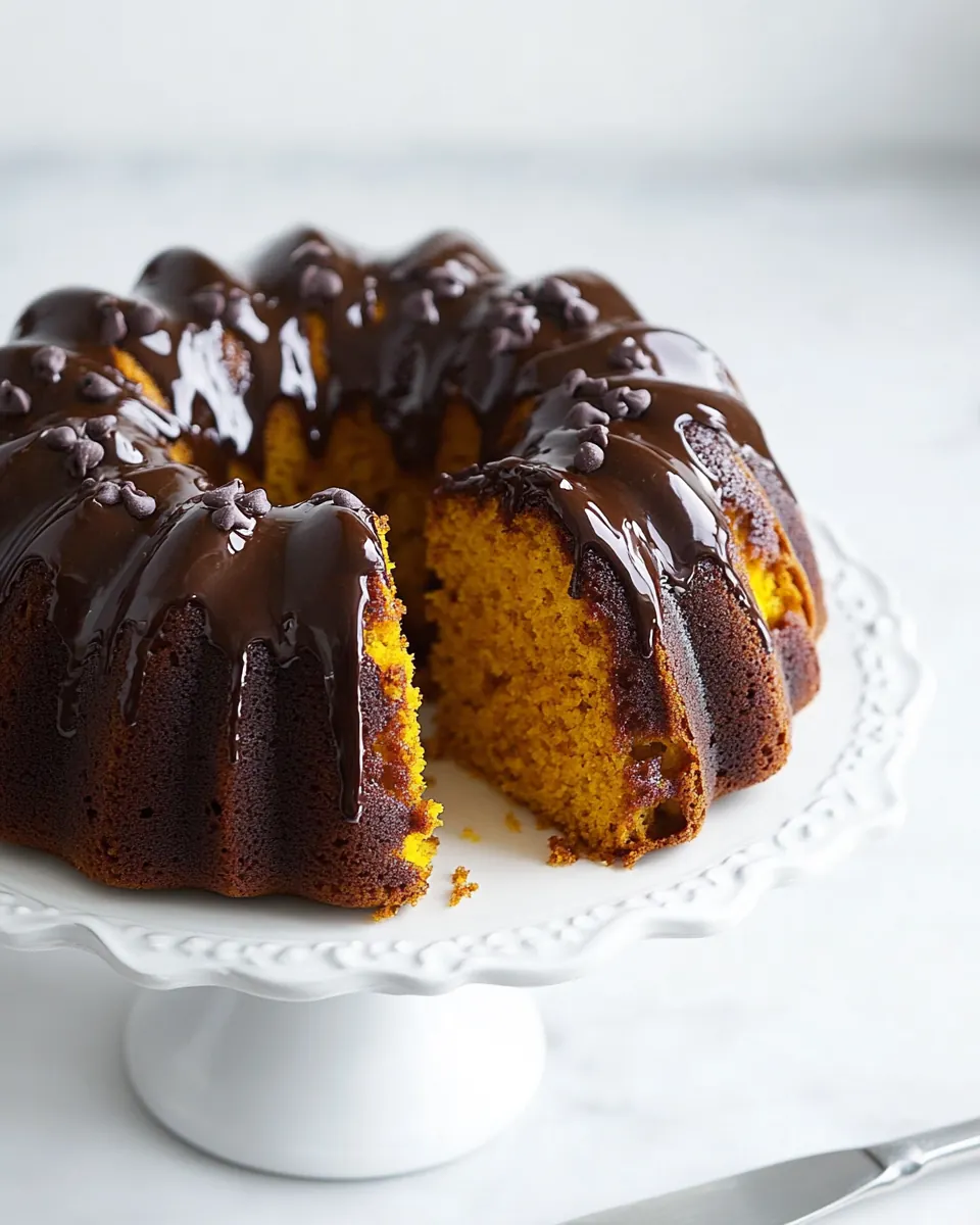 Pumpkin Chocolate Chip Bundt Cake