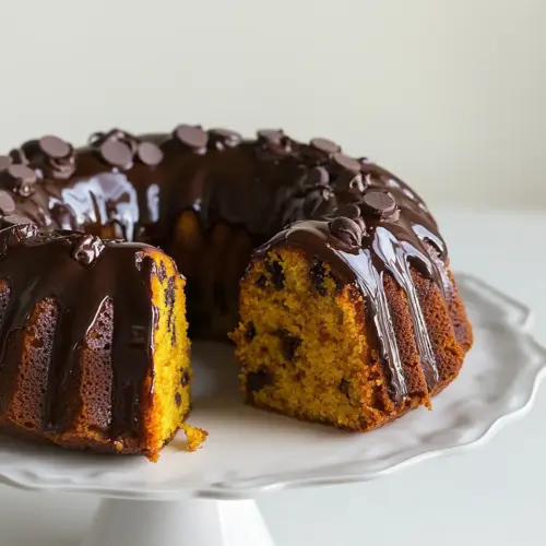 Pumpkin Chocolate Chip Bundt Cake