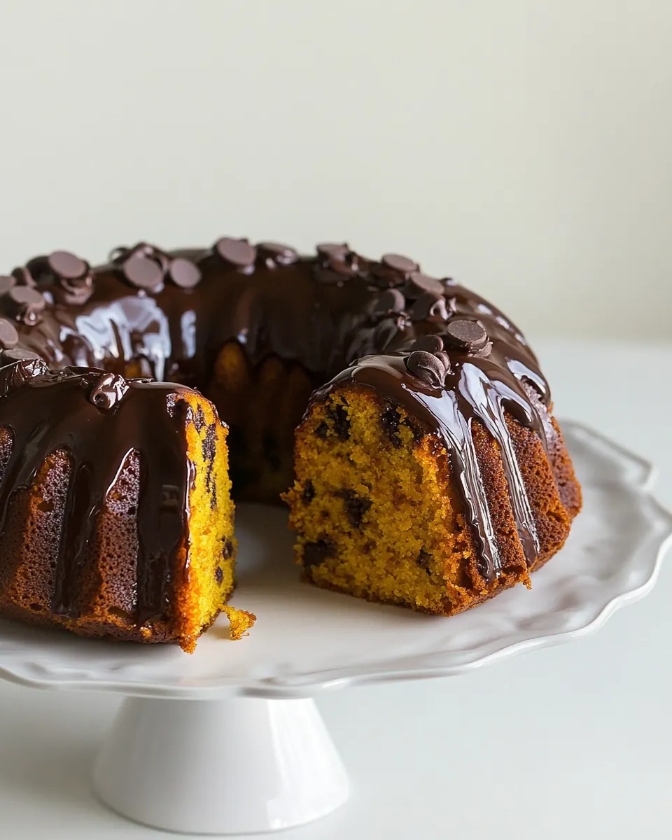 Pumpkin Chocolate Chip Bundt Cake