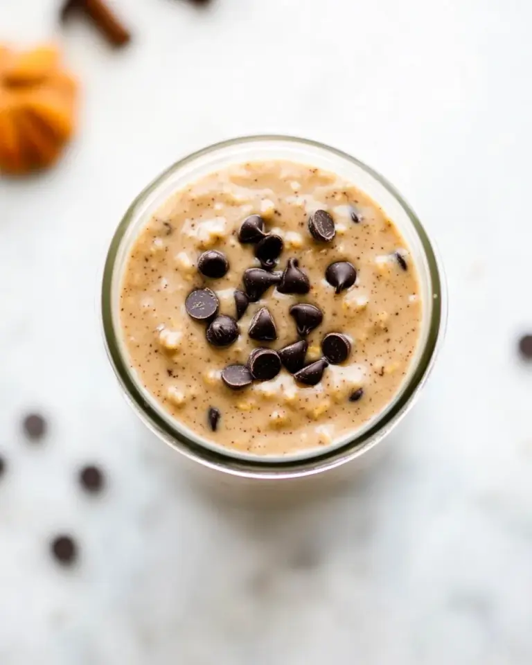 Pumpkin Chocolate Chip Overnight Oats