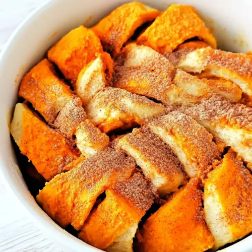 Pumpkin Cinnamon Roll Casserole