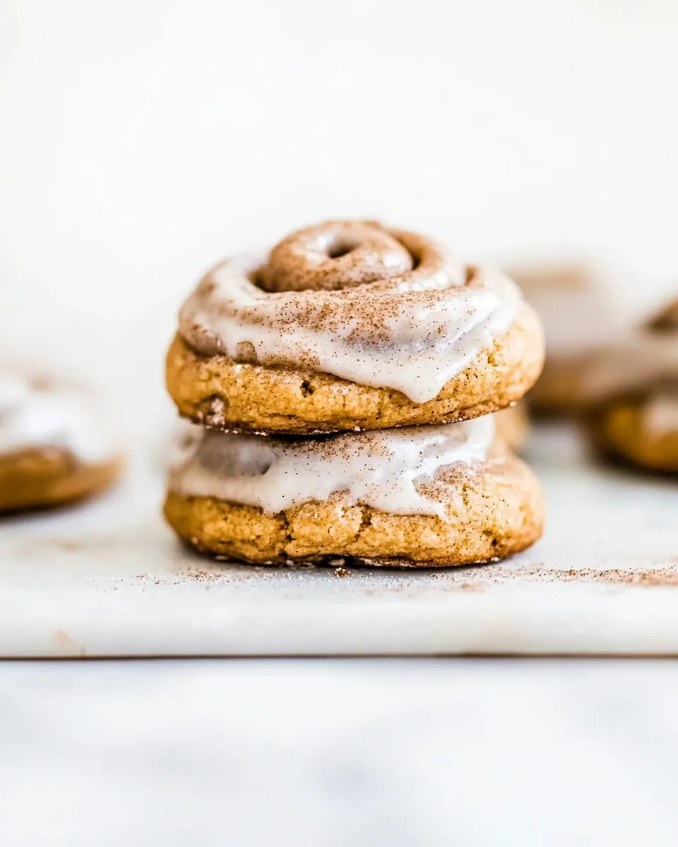Pumpkin Cinnamon Roll Cookies