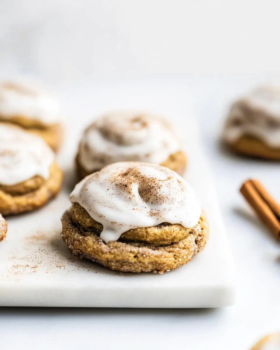 Pumpkin Cinnamon Roll Cookies