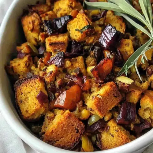 Pumpkin Cornbread Stuffing
