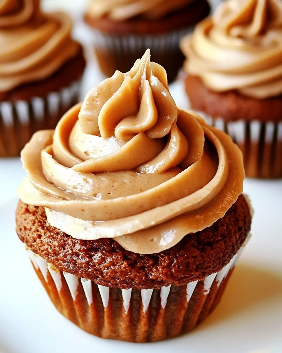 Pumpkin Cupcakes with Butterscotch Frosting