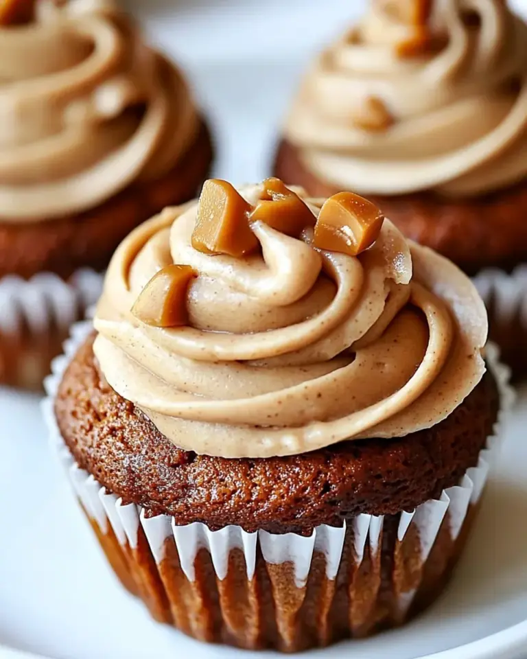 Pumpkin Cupcakes with Butterscotch Frosting
