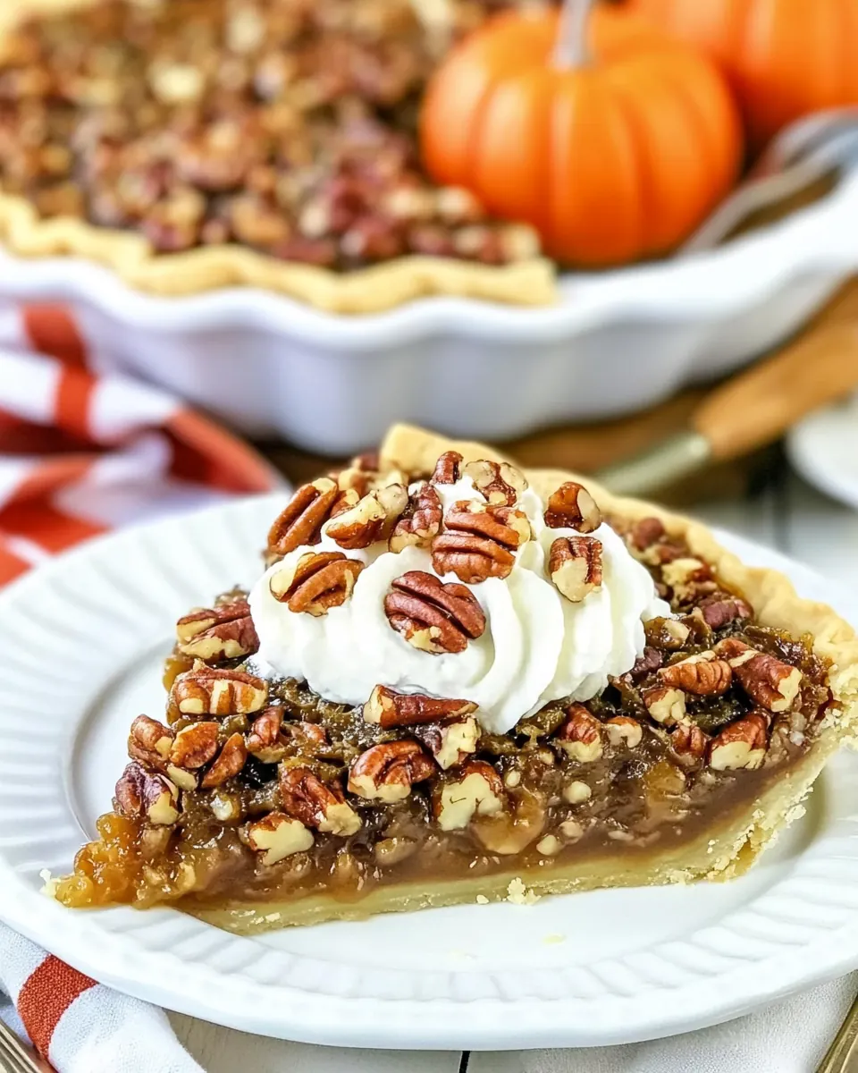 Pumpkin Pecan Pie