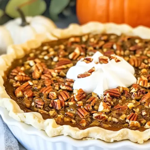 Pumpkin Pecan Pie