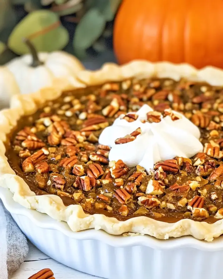 Pumpkin Pecan Pie