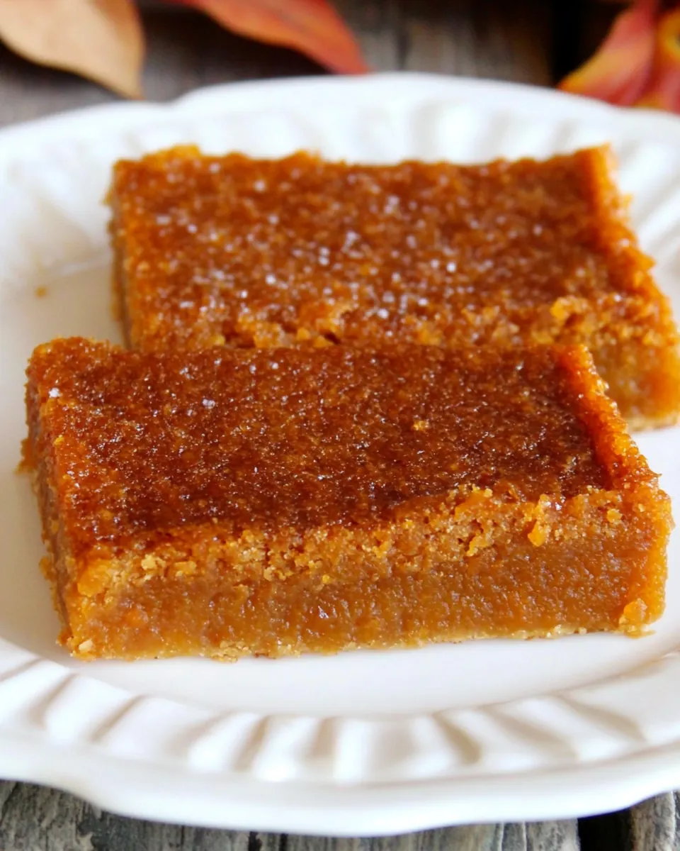Pumpkin Pie Bars