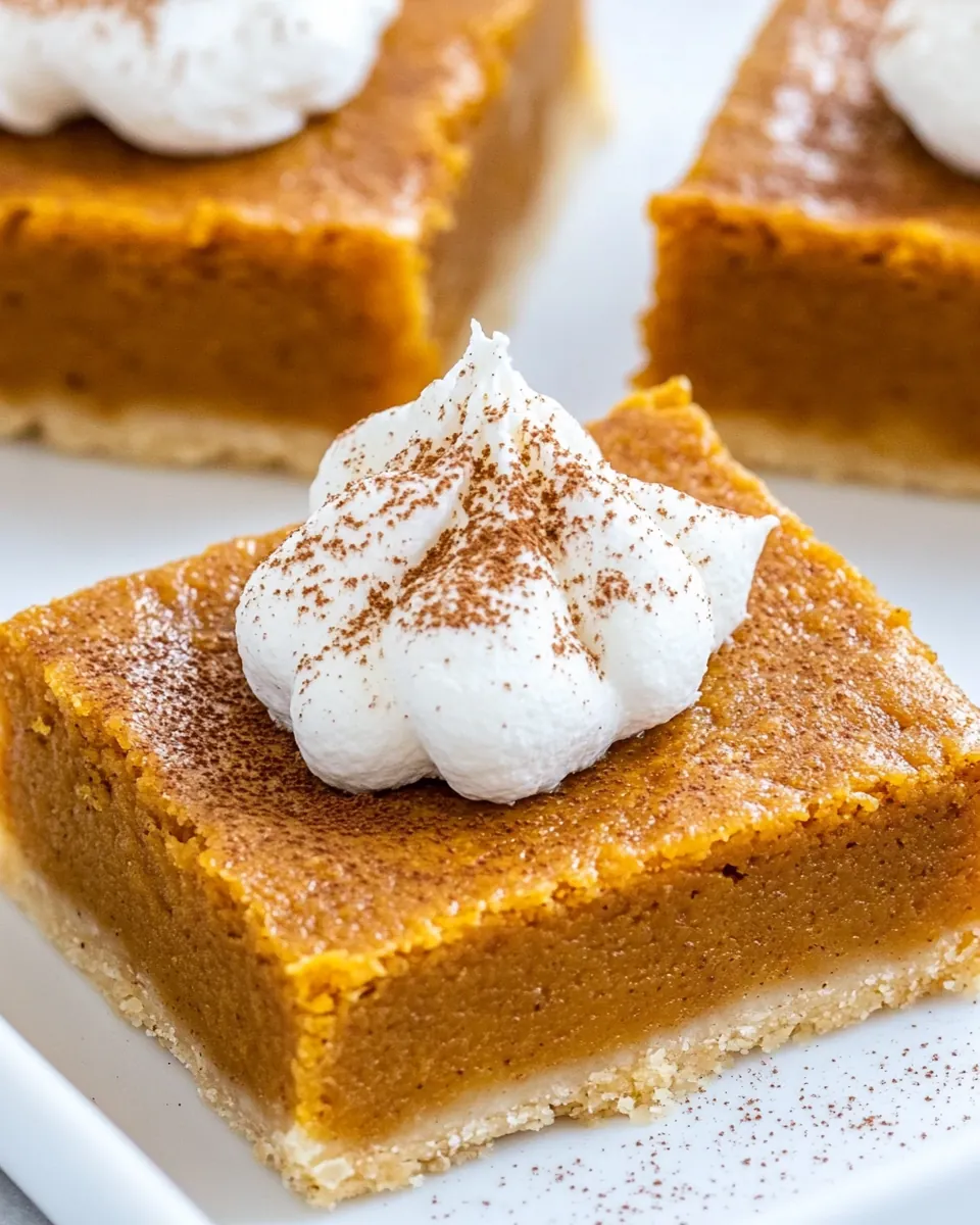 Pumpkin Pie Bars