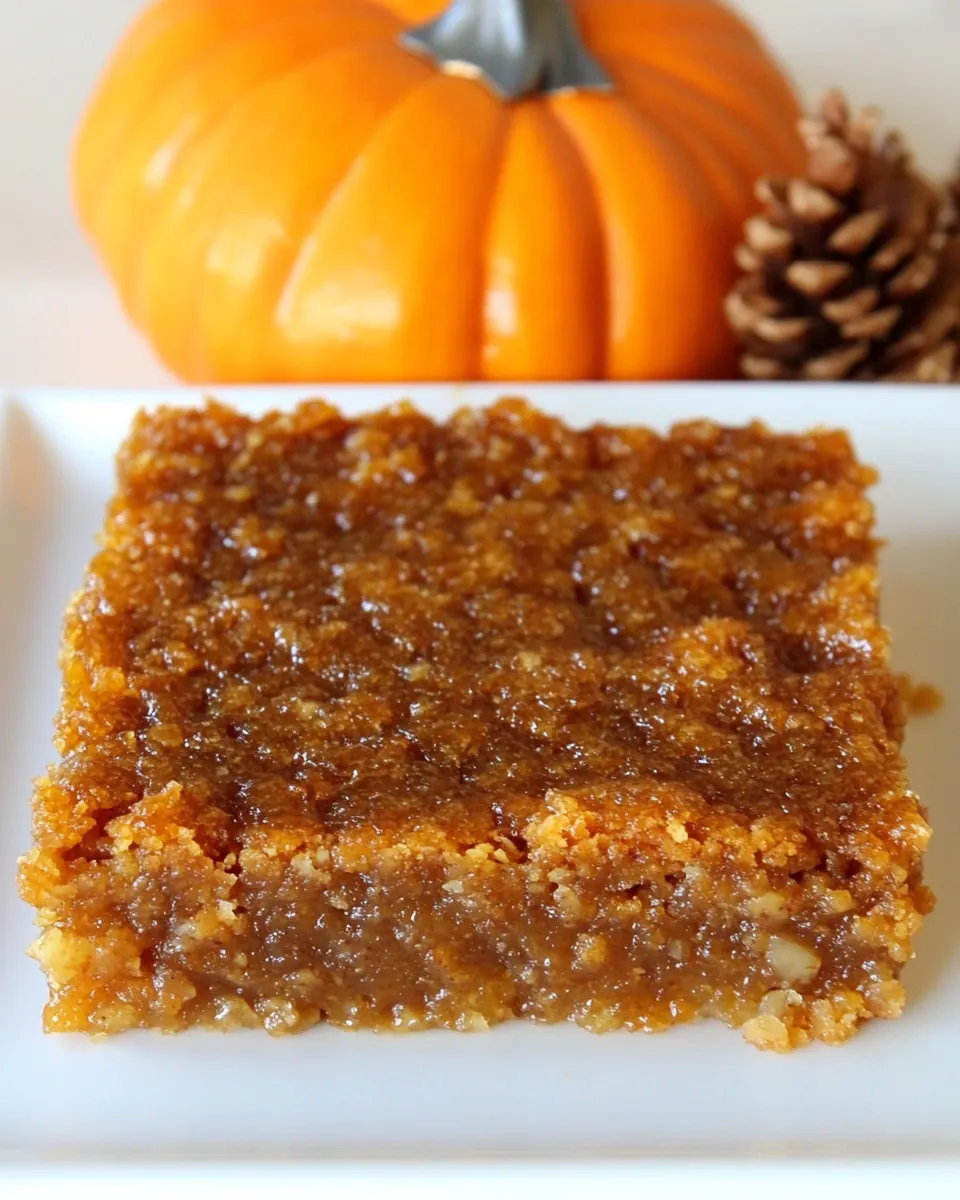Pumpkin Pie Bars