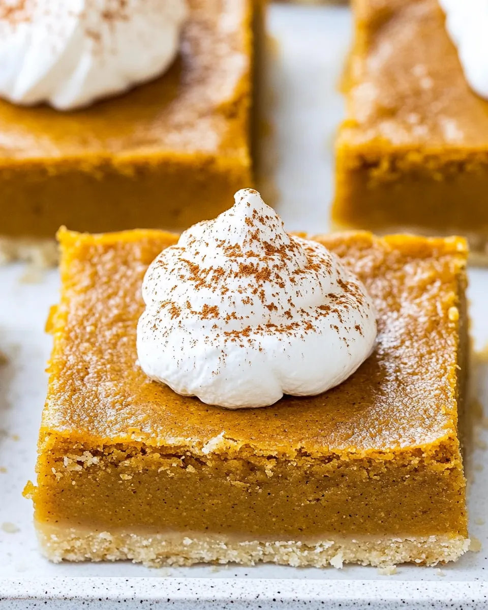 Pumpkin Pie Bars