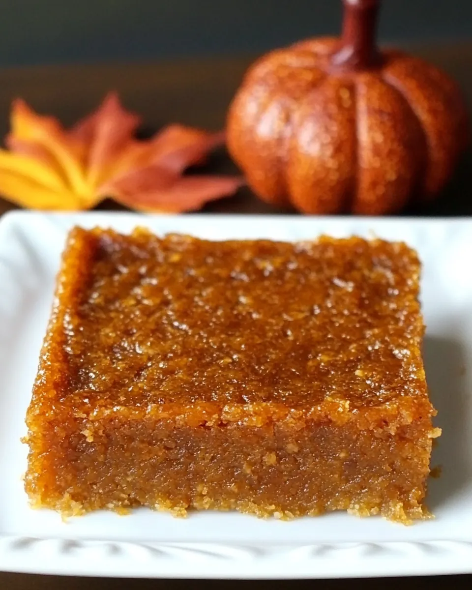 Pumpkin Pie Bars
