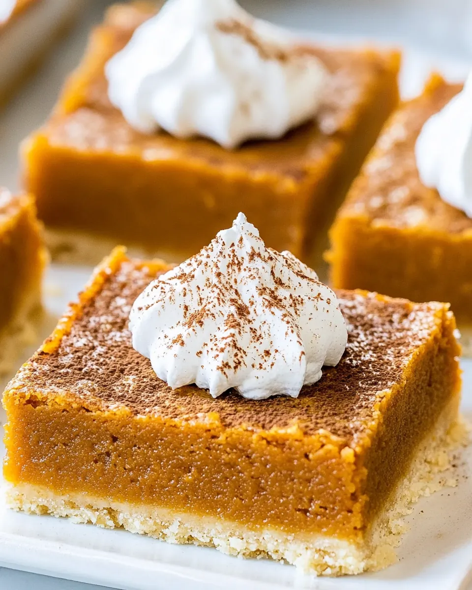Pumpkin Pie Bars