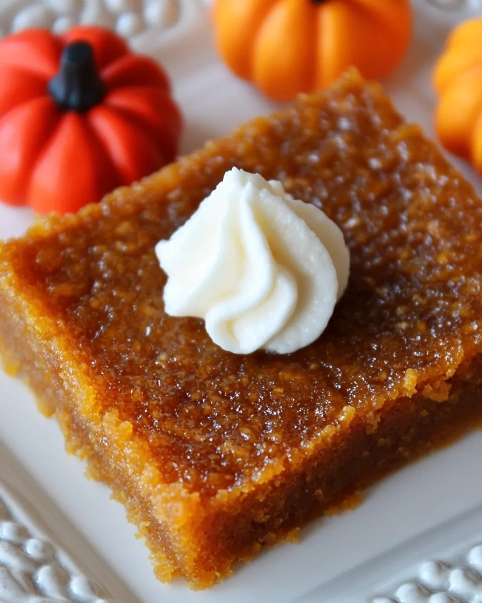 Pumpkin Pie Bars