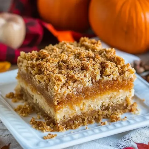 Pumpkin Pie Crumb Bars